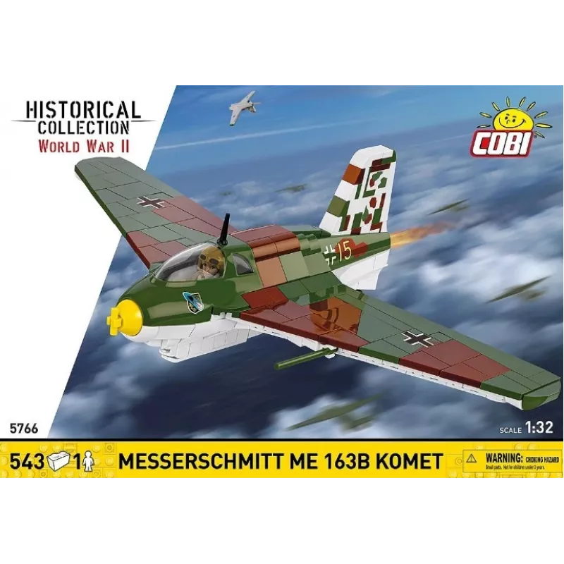Bloques de construcción Messerschmitt Me 163B Komet 543 piezas