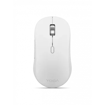 Ratón Lenovo Yoga ambidiestro Bluetooth óptico 4000 DPI blanco, 8 botones, rueda