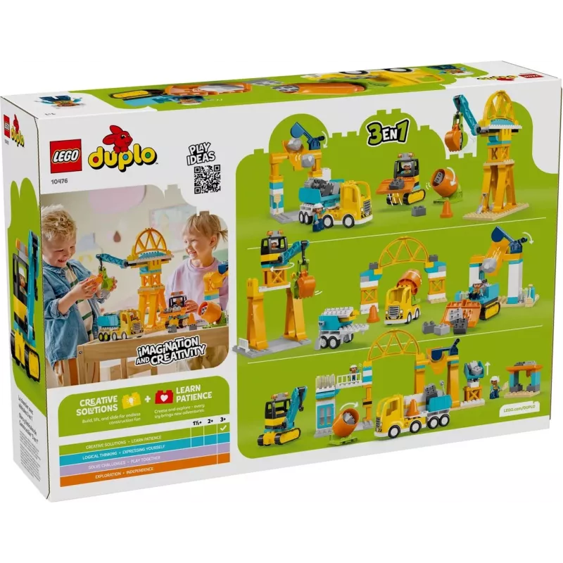 LEGO DUPLO 10476 3 en 1 Obra y vehículos