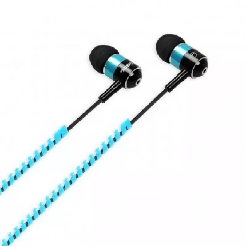 Auriculares in-ear con diseño de cremallera y micrófono