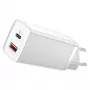 Cargador Baseus CCGAN2L-B02 de interior AC carga rápida 20V 1xUSB 1xType-C blanco