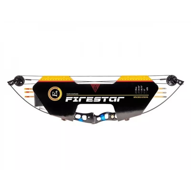 Poe Lang EK Firestar CO-014UCB3 arco compuesto, 25 lbs, azul carbono