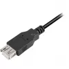 Cable de extensión USB 2.0, conector macho USB-A > conector hembra USB-A negro, 1,0 metros, doble apantallado