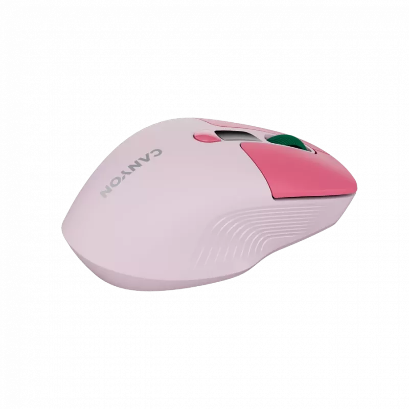 Ratón Canyon MW-26 - óptico inalámbrico 2 en 1 Bluetooth / 2,4 GHz - silencioso - rosa