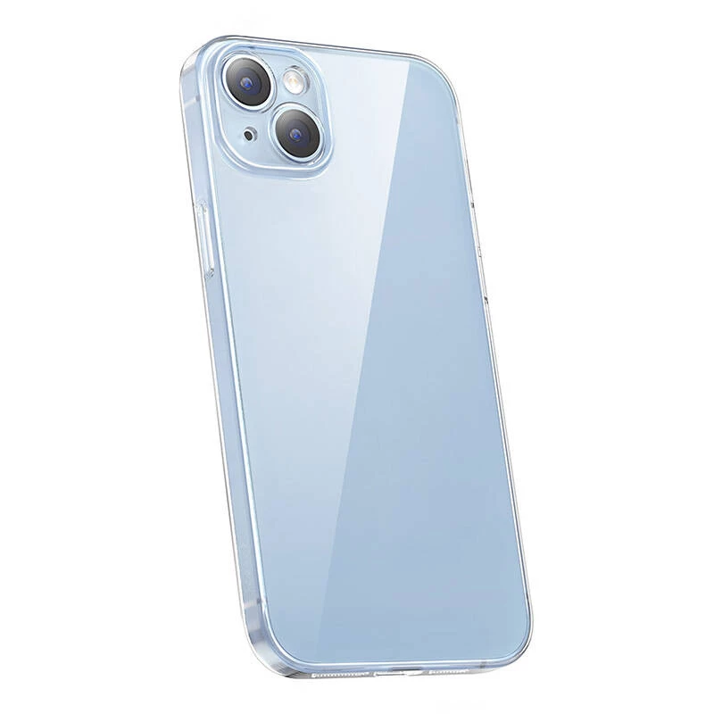 Funda protectora Baseus Crystal Series para iPhone 14 Plus con parte trasera de cristal templado