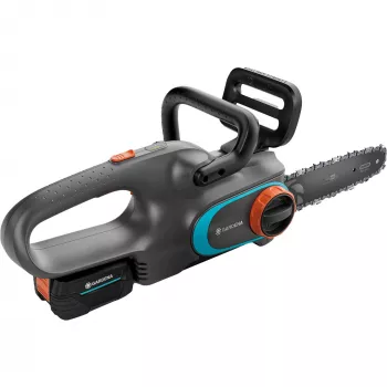 Motosierra de batería PowerSaw 250/18V P4A set listo para usar (gris/turquesa, batería de Li-Ion 2,5 Ah P4A, POWER FOR ALL ALLIANCE)