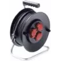 Cable alargador de corriente Bachmann 392.182 25 m 3 tomas de corriente AC exterior negro