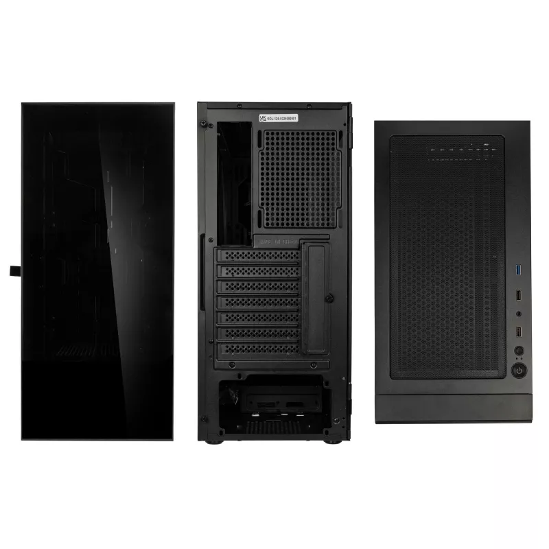Caja de PC Kolink Observatory HF Glass Core torre Midi – negra