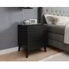 Cama Meble NOVA mesita de noche, 44×40×52 cm, negro mate