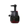 Tefal Juiceo ZC150838 licuadora de prensado lento, 150 W, depósito de pulpa de 0,8 l, negro/rojo