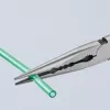 Alicates de punta redonda de largo alcance KNIPEX con perfiles transversales