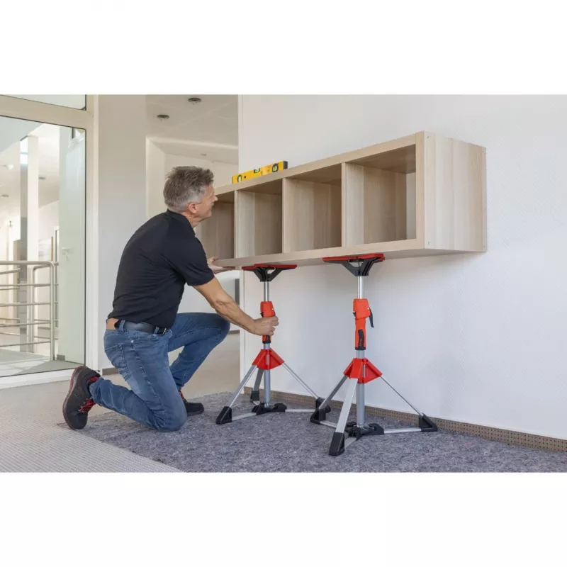 Puntal de techo y montaje Bessey STE90 ajustable 575–910 mm con palanca de bombeo