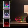 Luces de neón MANTA SNL61RGB LIPS RGB letrero decorativo con cambio de color, modelo SNL61RGB