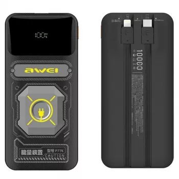 Batería externa 10000mAh 22,5 W P77K con cable integrado