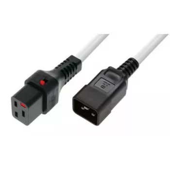 Microconnect MC-C19C20LOCK-2M-W cable con bloqueo C19 a C20 2 m