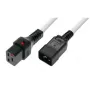 Microconnect MC-C19C20LOCK-2M-W cable con bloqueo C19 a C20 2 m