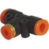 Conector en T Antari FTA-664 para conductos de fluido, conexiones 2×6 mm y 1×4 mm