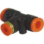 Conector en T Antari FTA-664 para conductos de fluido, conexiones 2×6 mm y 1×4 mm