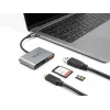 Lector de tarjetas USB-C Delock 91016 para tarjetas SD y microSD con puerto USB-A y USB-C PD