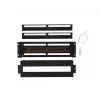Lanberg AK-VDP103-B panel de distribución de tensión de 19 pulgadas 3U con carril DIN TS-35, negro