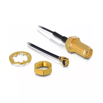 Conector de cable DeLOCK 88417 I-PEX M SMA H Negro