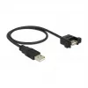 Cable USB DeLOCK 85461 USB 2.0 0,5 m negro