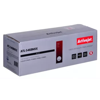 Cartucho de tóner ActiveJet ATL-546BNXX negro, compatible con Lexmark, 8.000 páginas, pack individual