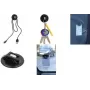 Juego de soportes WEDO 64 301001 — soporte universal para tiques de aparcamiento y cables USB, poliestireno negro