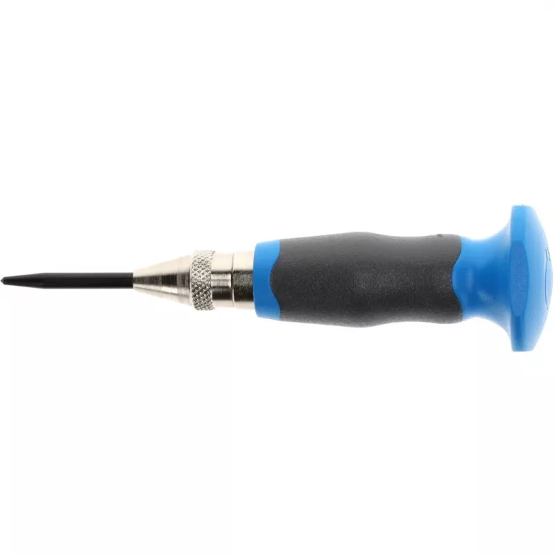 Gedore 101 8722880 granete automático con punta y protector de mano, 60–130 N, 130 mm, negro/azul