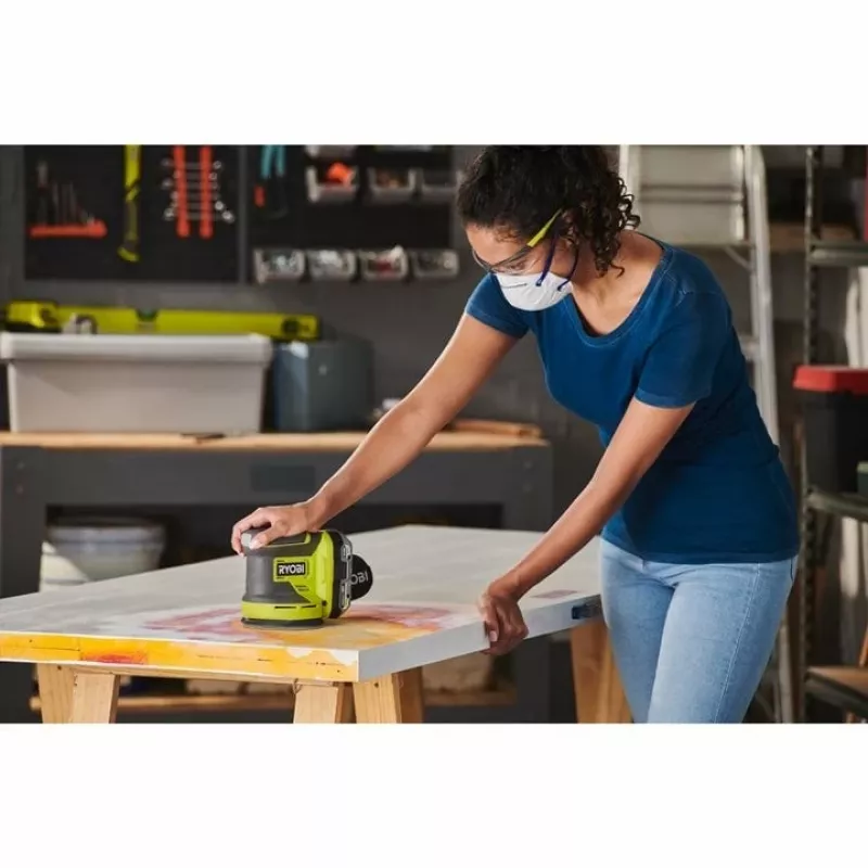 Ryobi RROS18-0 ONE+ 18 V lijadora orbital a batería, 125 mm, solo
