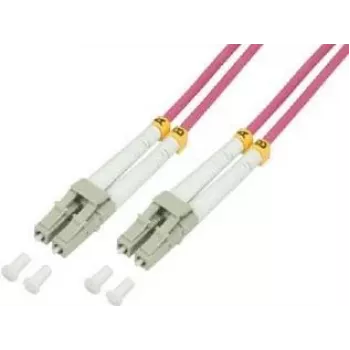 LogiLink FP4LC11 Cable de fibra óptica 100 m OM4 rosa (FP4LC11)