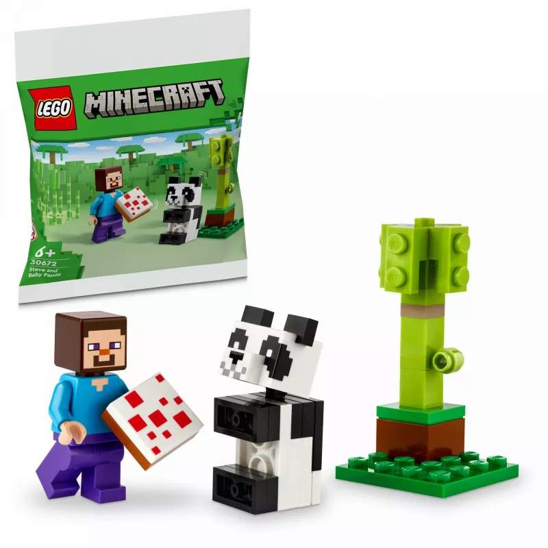 LEGO Minecraft Steve y Panda Bebé 30672 Bolsa