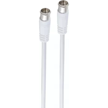 Cable coaxial ShiverPeaks BS80108-128 10 m conector F blanco