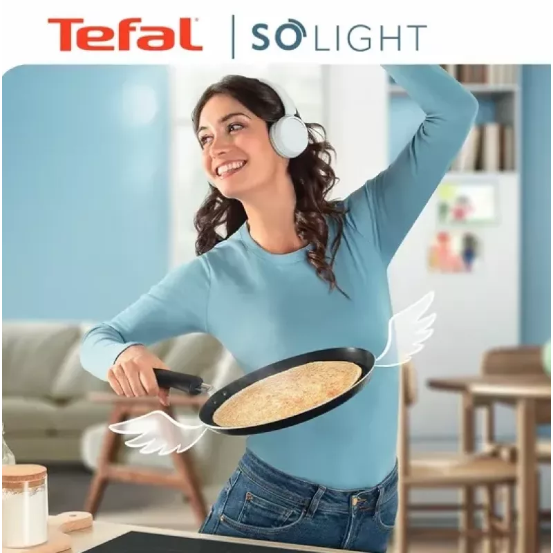 Sartén para tortitas Tefal H0563842 antiadherente duradera, redonda 24 cm