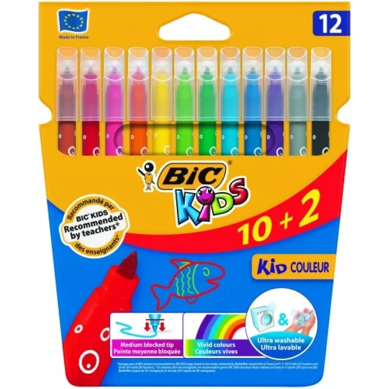 Rotuladores BIC CF KID750 12 colores 9202937