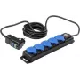 Alargador AS Schwabe 38604 4,5 m con protección diferencial, conector macho y conector hembra con toma de tierra