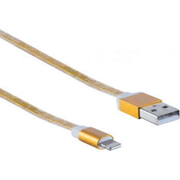 Cable Lightning ShiverPeaks BS14-50046 0,9 m dorado
