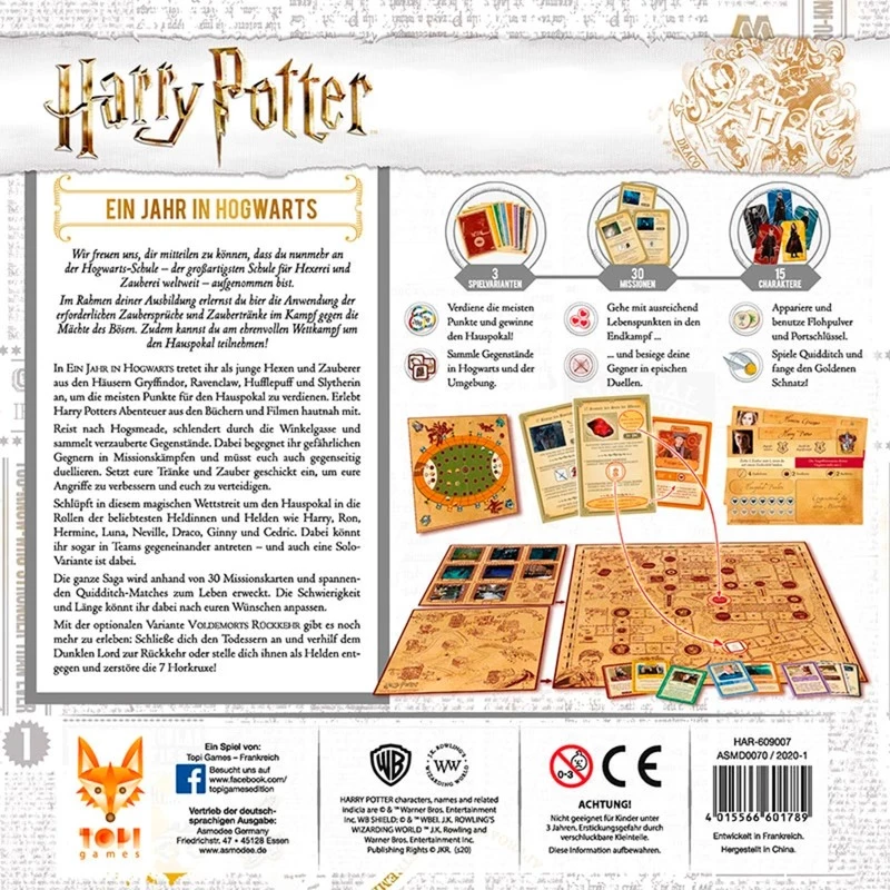 Harry Potter: Un año en Hogwarts, juego de mesa