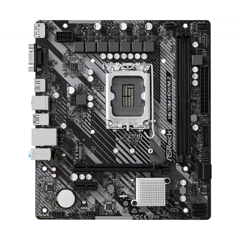 Placa base ASRock H610M-HDV/M.2 R2.0 LGA1700 DDR4 Micro-ATX