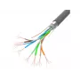 Cable de red LANBERG LCF5-11CC-0305-S Cat5e F/UTP, 24 AWG CCA, 305 m, gris
