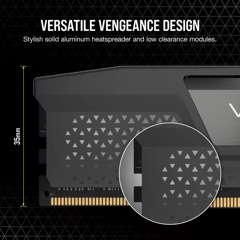 Memoria RAM Corsair D5 6400 32GB C30 Vengeance K2 2x16GB 1.4V (CMK32GX5M2B6400Z30)