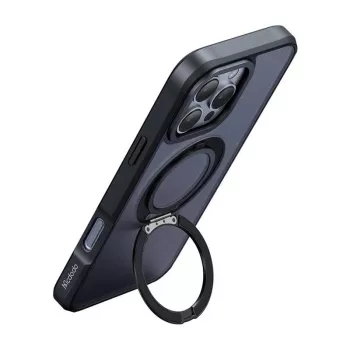 Funda protectora con MagSafe Mcdodo PC-4933 para iPhone 16 Pro Max con soporte integrado, negra