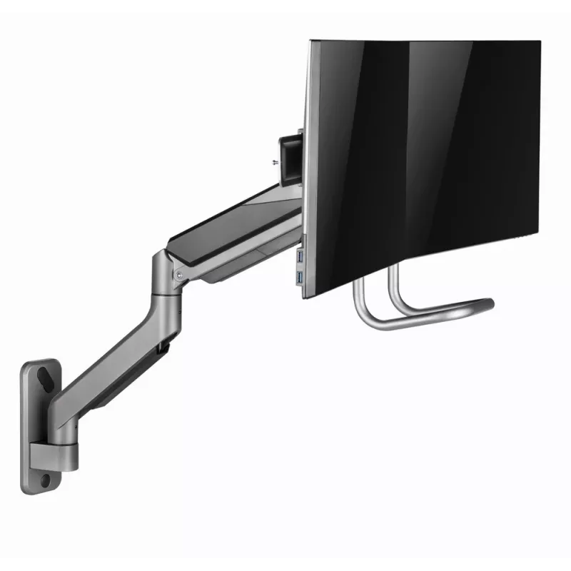 Soporte de pared ajustable Gembird para 2 pantallas 17