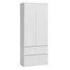 Top E Shop SZAFA MALWA B armario de dormitorio, 5 estantes, 2 puertas, blanco