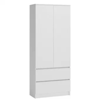 Armario guardarropa Top E Shop SZAFA MALWA B 5 estantes 2 puertas batientes blanco 900×500×1800 mm