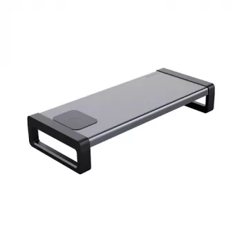 Soporte para monitor ORICO HS081812 con cargador inalámbrico Qi de 15W, elevador de escritorio para pantallas y portátil