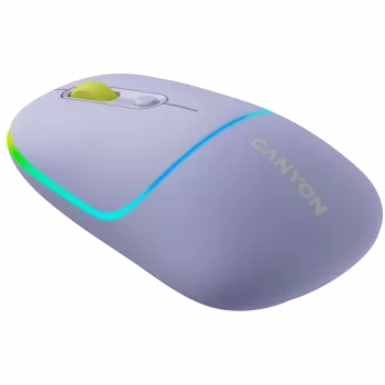 Ratón CANYON MW-22 2 en 1 BT/inalámbrico lavanda