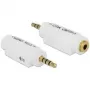 Adaptador de cable DeLOCK 65590 3,5 mm blanco