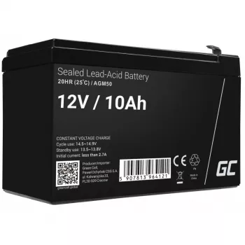 Batería SAI Green Cell AGM50 12 V 10 Ah VRLA AGM, 65×151×95 mm, 2,45 kg, negra