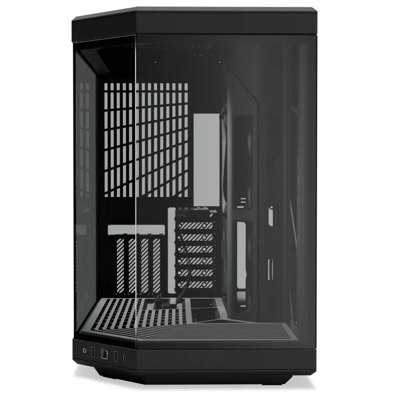HYTE Y70 CS-HYTE-Y70-B caja de PC Midi Tower, E-ATX, cristal templado, Pitch Black